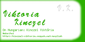 viktoria kinczel business card